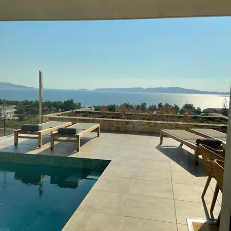 Sunset With Seaview & Private Pool Villa Gialova